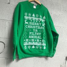 Merry Christmas YA Filthy Animal Sweatshirt Green