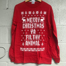 Merry Christmas YA Filthy Animal Long Sleeve Shirt Red
