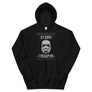 Stormtrooper Helmet Transparent For Christmas Ugly Sweater Design Unisex Hoodie