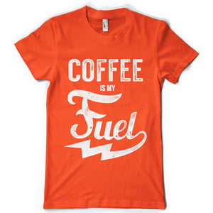 Coffee is my fuel life inspiration T shirt Print on American Apparel Men's Shirt