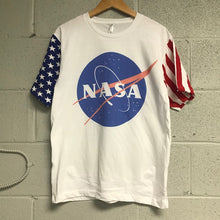 NASA Meatball USA Flag Sleeve T shirt