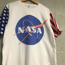 NASA Meatball USA Flag Sleeve T shirt
