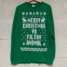 Merry Christmas YA Filthy Animal Long Sleeve Shirt Green