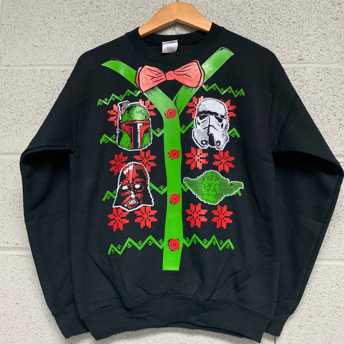 Star Wars Youth's Ugly Christmas Sweatshirt Black