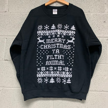 Merry Christmas YA Filthy Animal Sweatshirt Dark Heather Gray