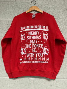 Star Wars merry Sithmas may the force be with you Men's Ugly Christmas Sweatshirt Red
