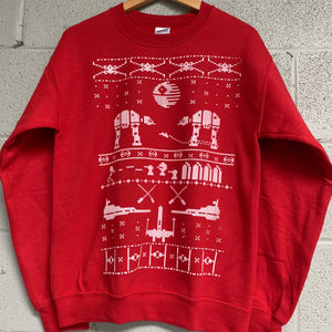 Star Wars Men's Ugly Christmas Sweatshirt Red