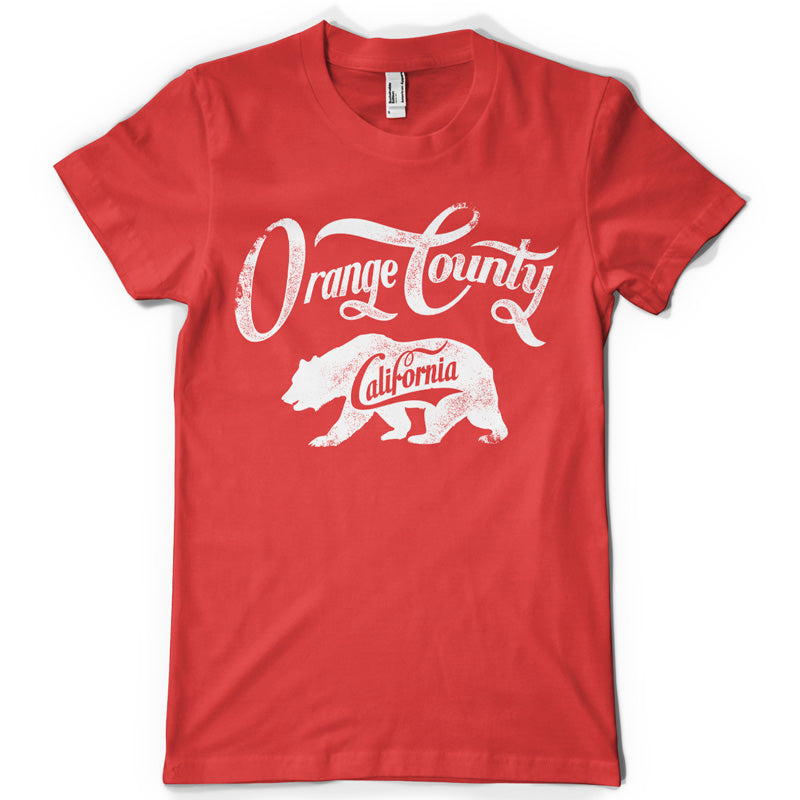 Orange County life inspiration T shirt Print on American Apparel Men's Shirt
