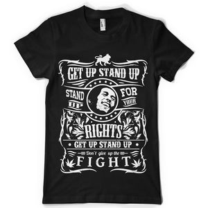 Stand up for your rights life inspiration T shirt Print on American Apparel Men's Shirt