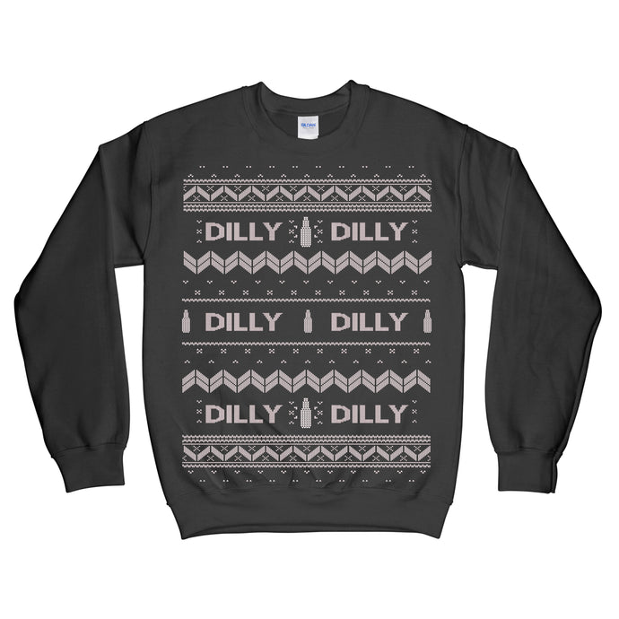 Dilly Dilly Ugly Christmas Sweatshirt Black