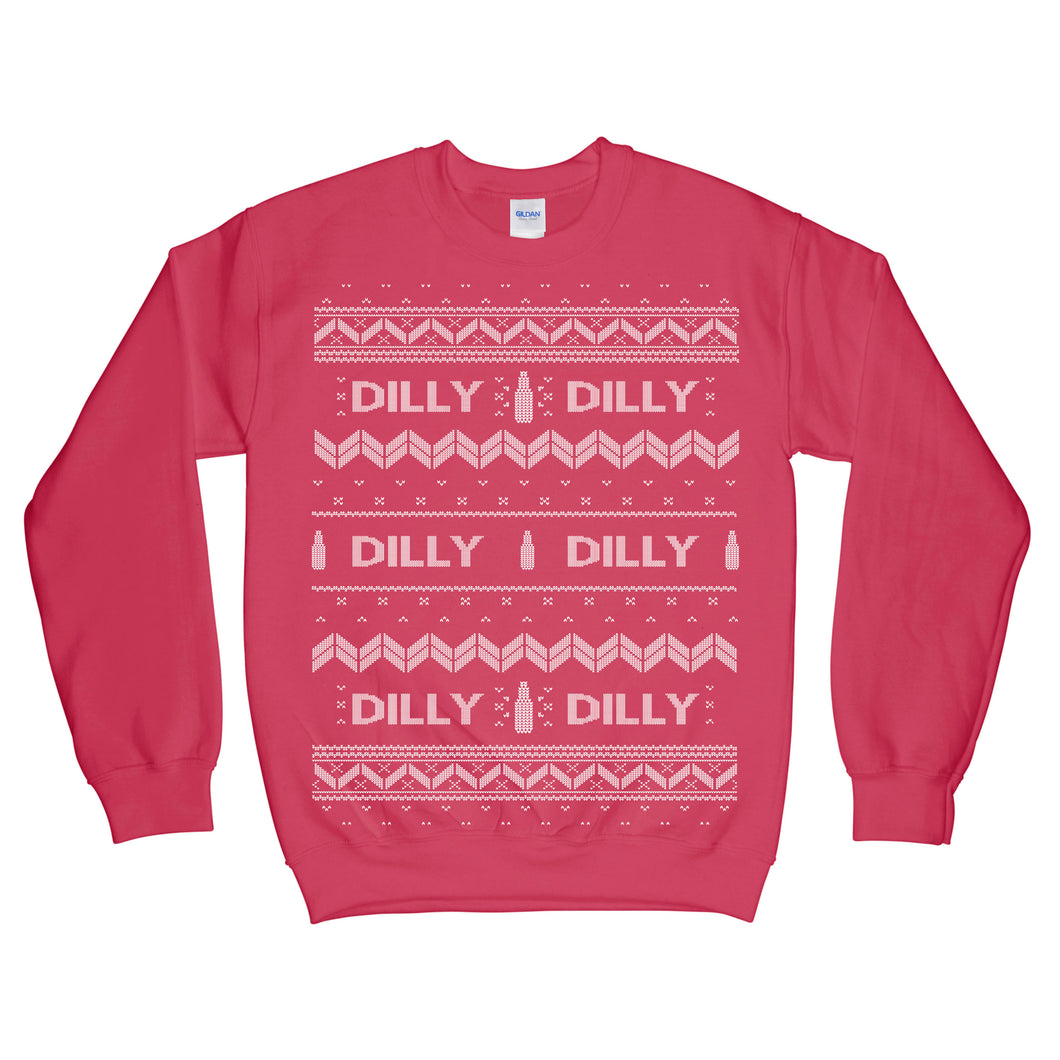 Dilly Dilly Ugly Christmas Sweatshirt Red