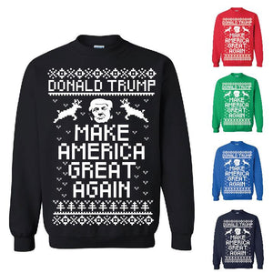 Donald Trump Make America Great Again Ugly Christmas Sweater Christmas Sweatshirt