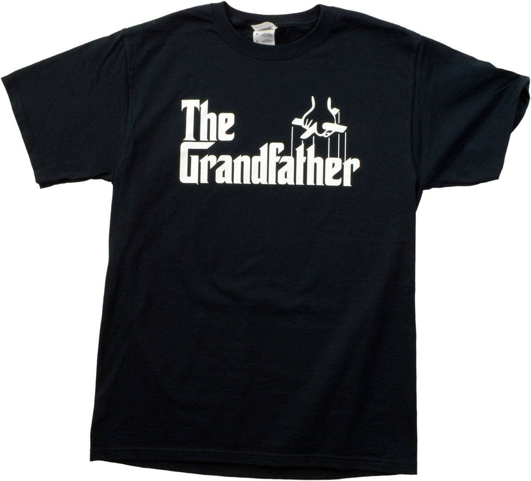 The Grandfather Funny Father's Day Grandpa Godfather Men T-shirt Tees Black
