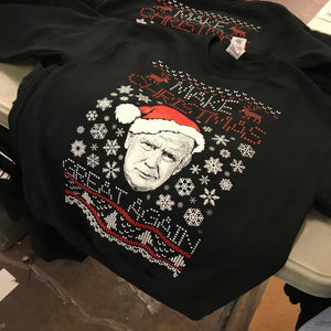 Donald Trump Make Christmas Great Again Ugly Christmas Sweater Christmas Sweatshirt