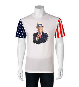 Donald Trump  T shirt Trump Shirt Make America Great Again T shirt USA Flag Sleeve