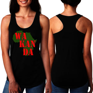 Black Panther Wakanda Women Black Racerback Tank