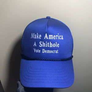 Trump Hat Make America A Shithole Make America Great Again Trump Cap Blue Hat