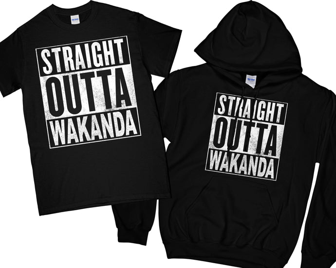 Straight Outta Wakanda T-Shirt Straight Outta Wakanda Hoodie wakanda Shirt black panther Shirt black panther Hoodie Men