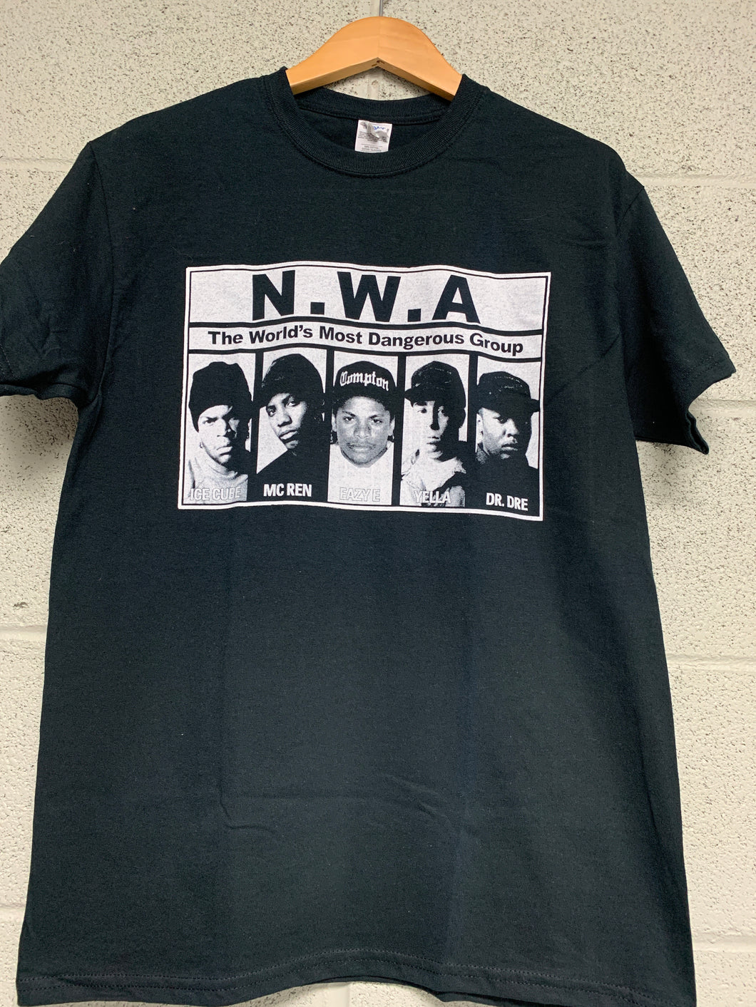 NWA Men Black T shirt