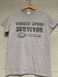 wooden spoon survivor shirt Heather Grey