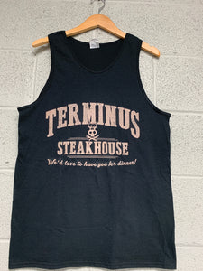 Terminus Steak House walking Dead Men Tank top black