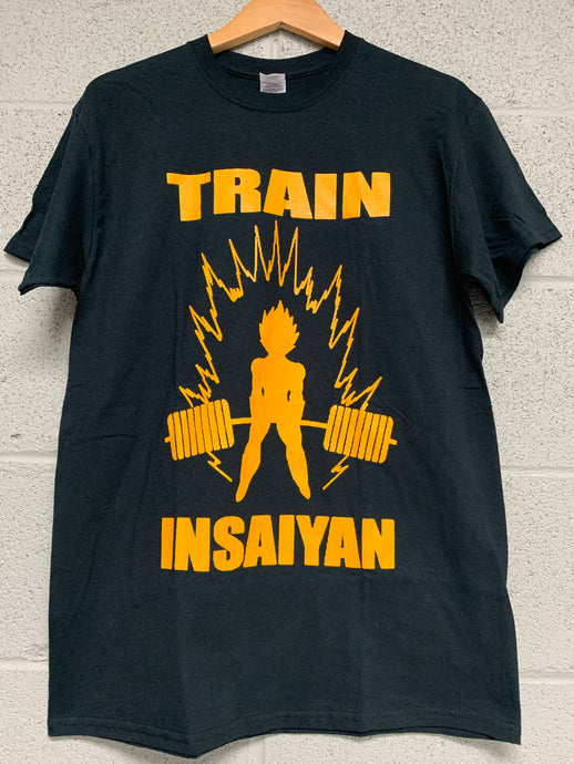 Train Insaiyan Dragon ball Men black t shirt