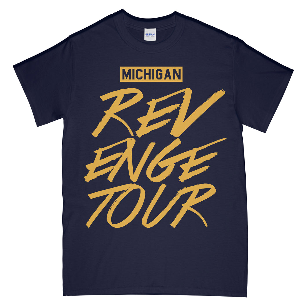 Michigan Revenge Tour T Shirt Navy