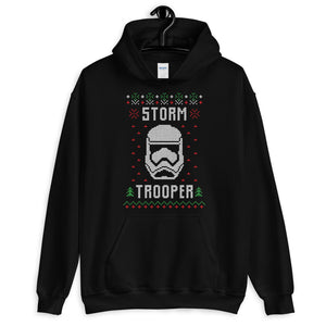 Stormtrooper Helmet Transparent For Christmas Ugly Sweater Design Unisex Hoodie