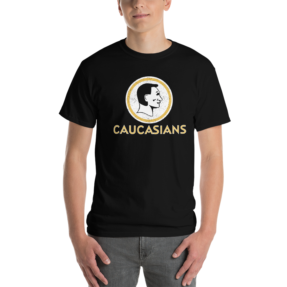 Washington Caucasians Redskins Funny Men's T shirt