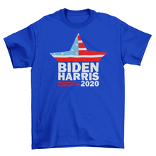 Biden Haris 2020 Star USA Flag Unisex Mens T-Shirt