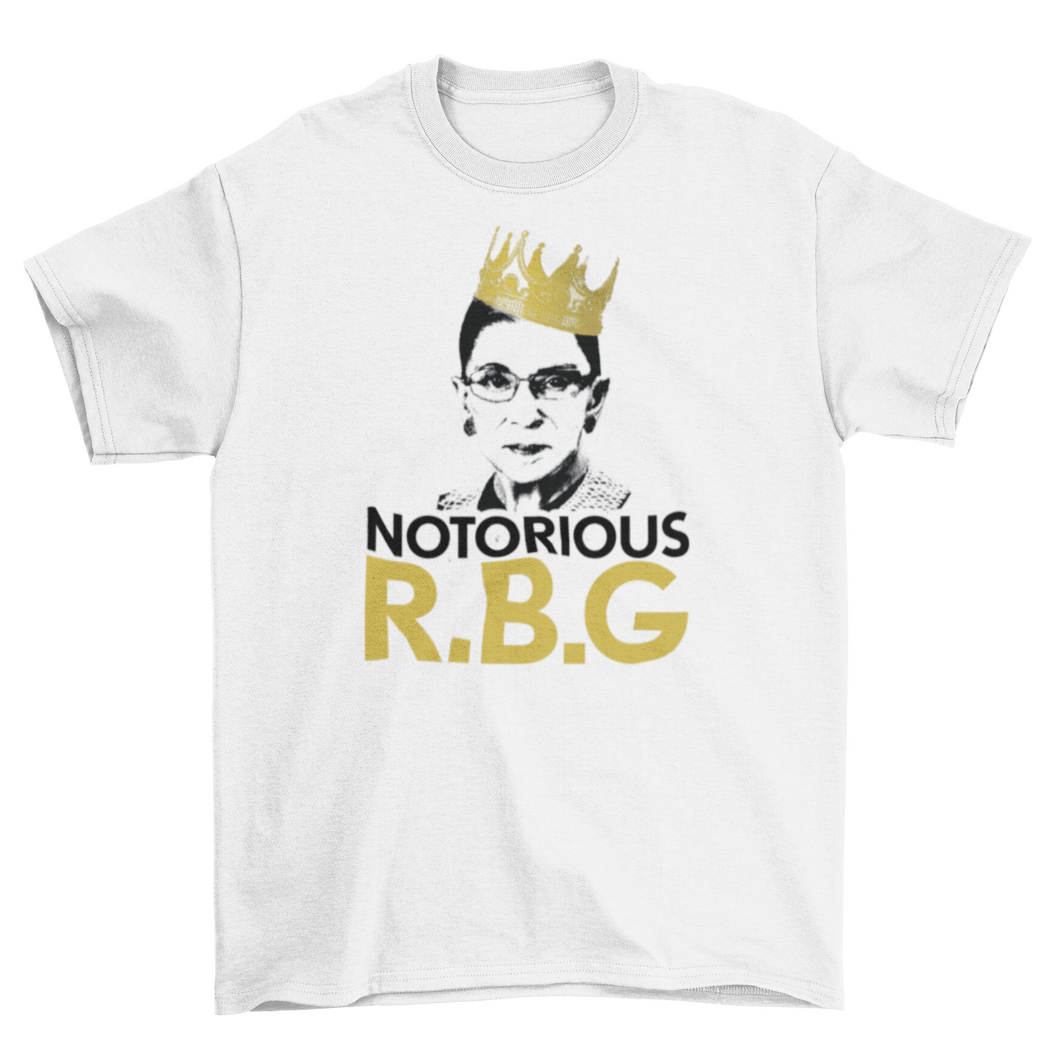 Notorious R.B.G. Men's Unisex White T-Shirt
