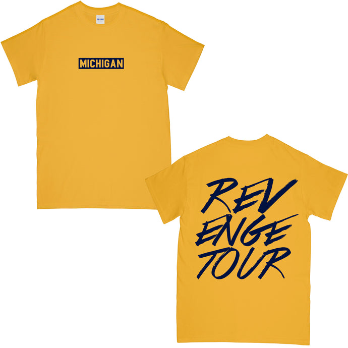Michigan Revenge Tour T-Shirt Yellow Gold