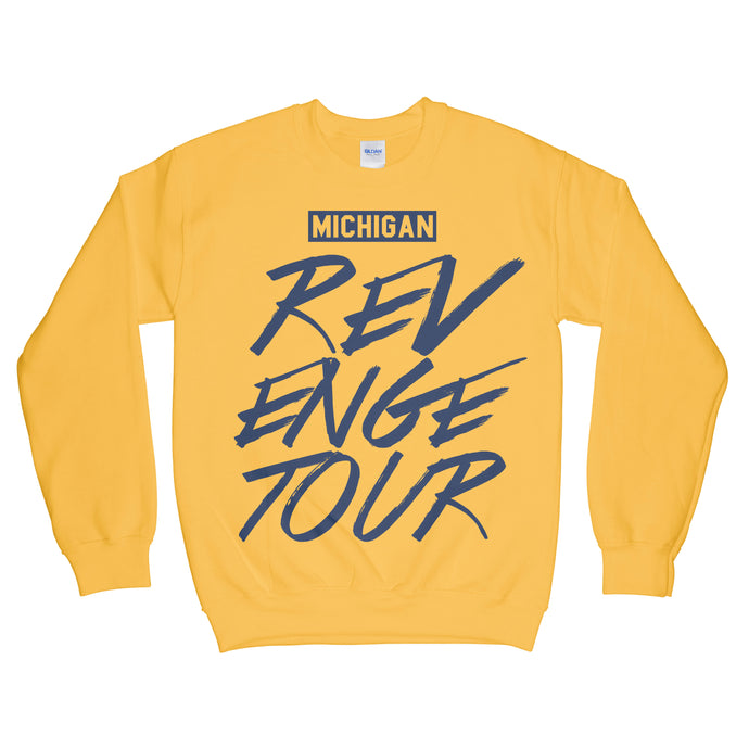 Michigan Revenge Tour Sweatshirt Yellow Gold